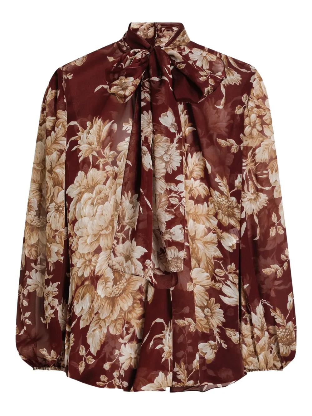 【VIP価格】DOLCE & GABBANA Floral Mesh Blouse $_57.JPG?set_id=880000500F
