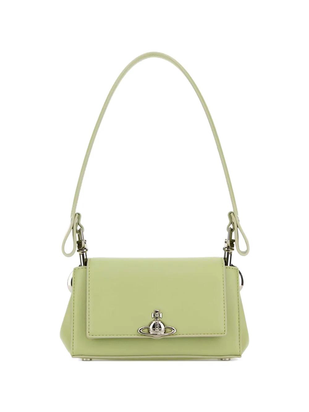 Vivienne Westwood Small Orb Hazel Shoulder Bag in Green | Lyst