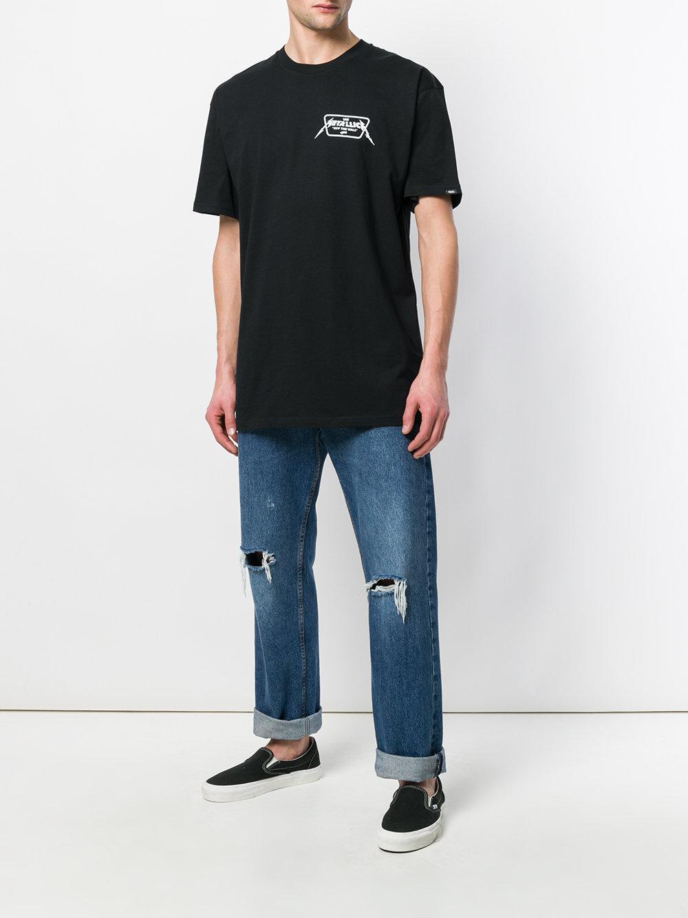 Vans Metallica Logo T-shirt in Black for Men | Lyst