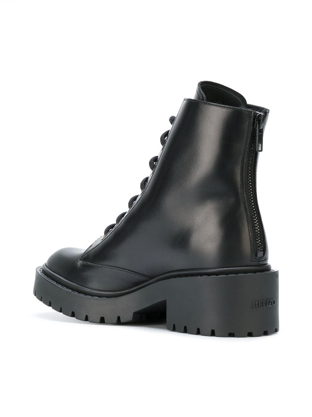 kenzo lace up boots