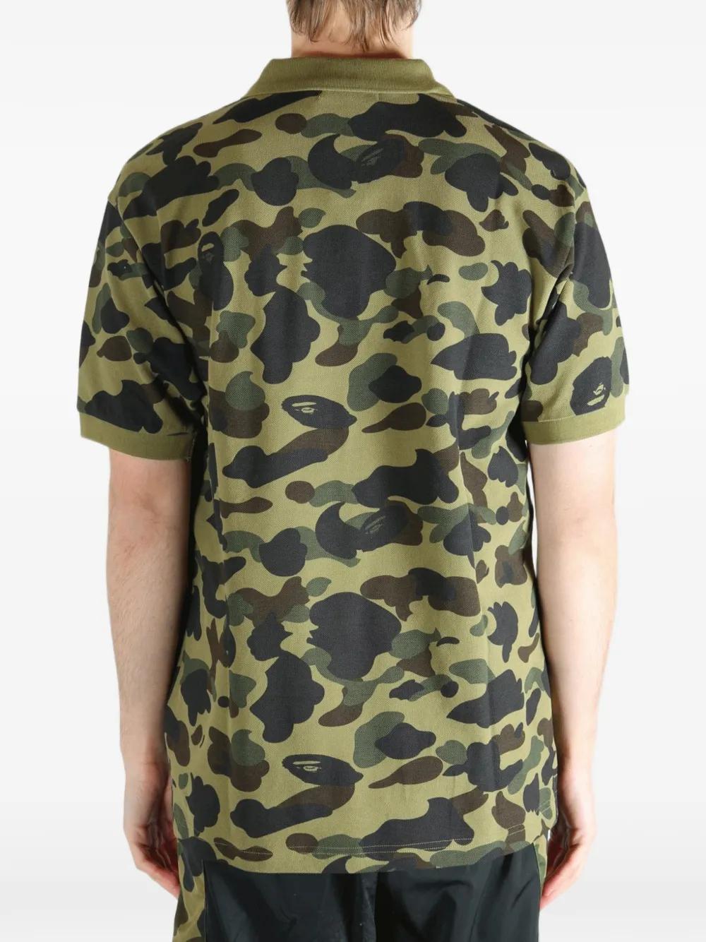 1st Camo Bathing Ape Polo BAPE 1st Camo Large Ape Head Polo (SS19