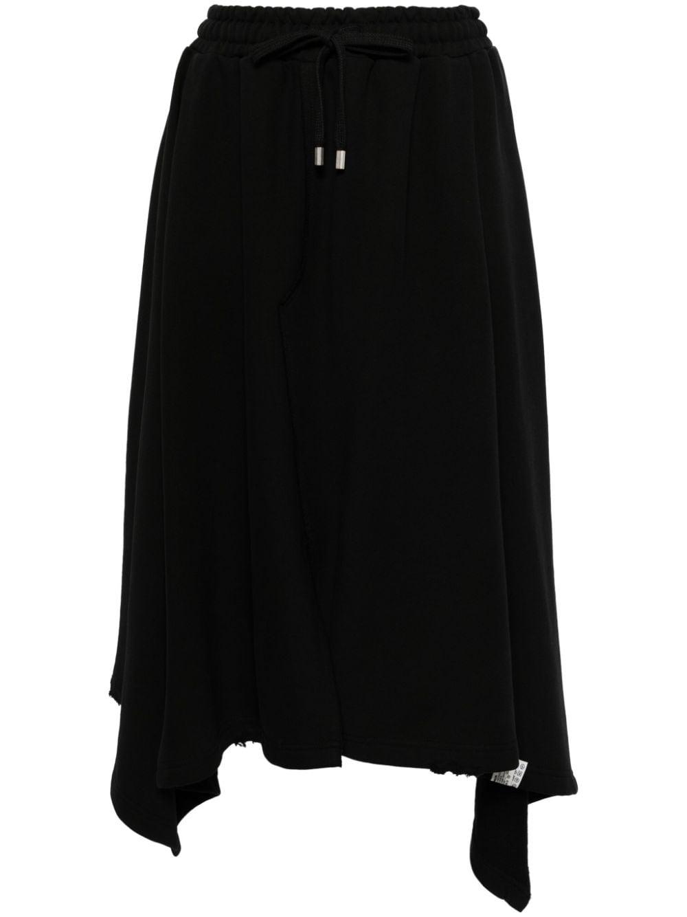 Adererror Levena Asymmetric Cotton Skirt in Black | Lyst