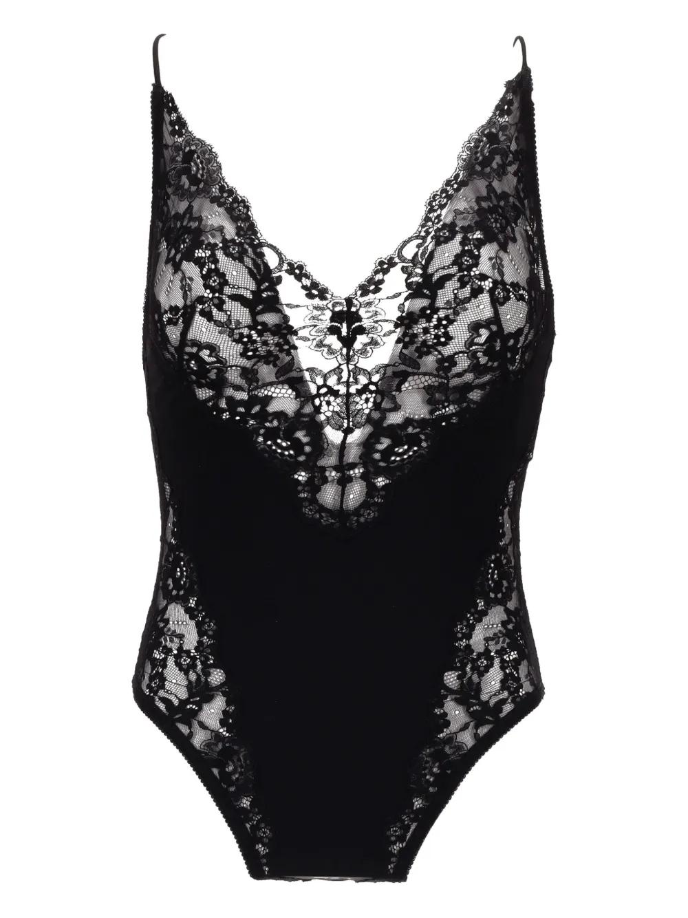 SAINT LAURENT ラダーボディスーツ ブラック 大人気 レディース Saint Laurent ボディスーツ | Lyst