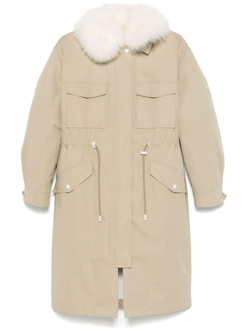 Yves Salomon レディース ナチュラル Fur-detailed Parka コート