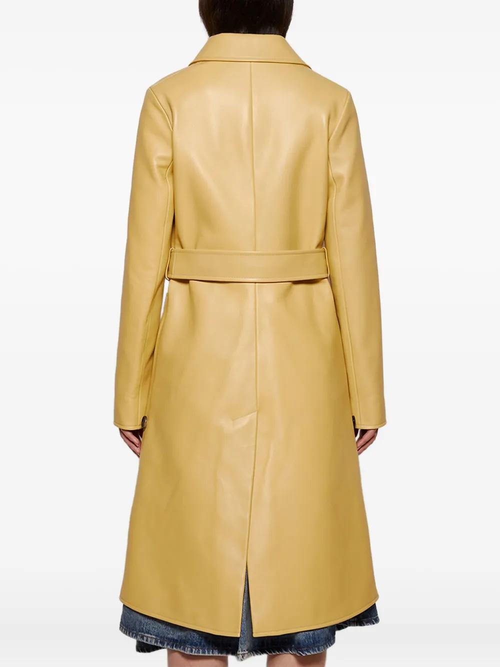 コート Loewe Wool And Cashmere Long Coat Belted coat in wool and cashmere Black - LOEWE