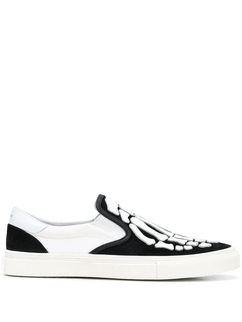 amiri skeleton slip on black