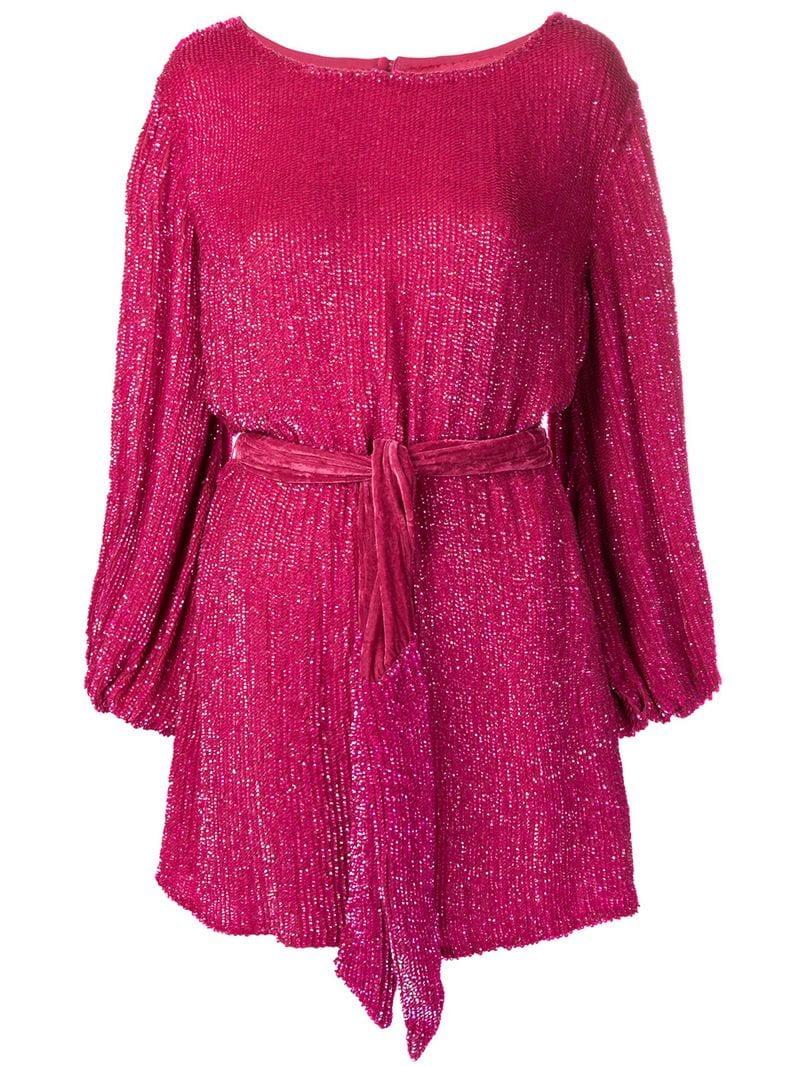 retrofÃ©te Sequined Mini Dress in Pink - Lyst
