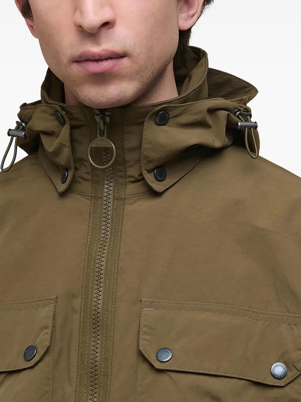 Hooded Jacket Barbour Bedale Green Barbour Flight Bedale