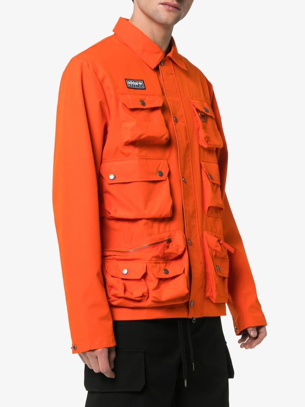 adidas X Spezial Wardour Utility Pocket Shirt Jacket in Orange for Men |  Lyst UK