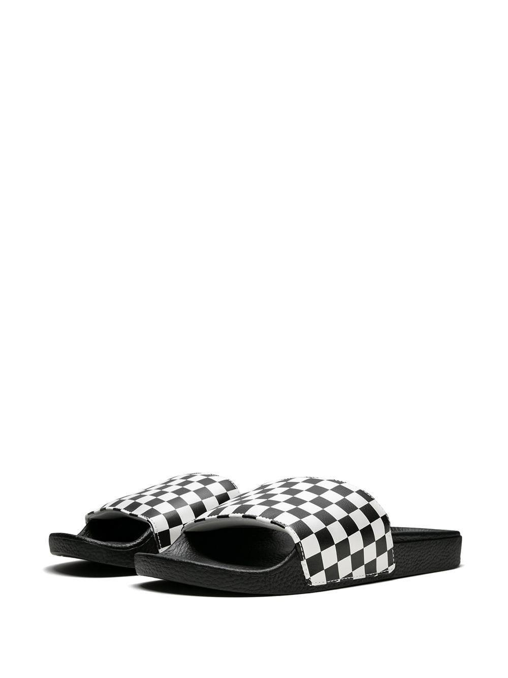 Chanclas con motivo de cuadros Vans de hombre de color Negro | Lyst