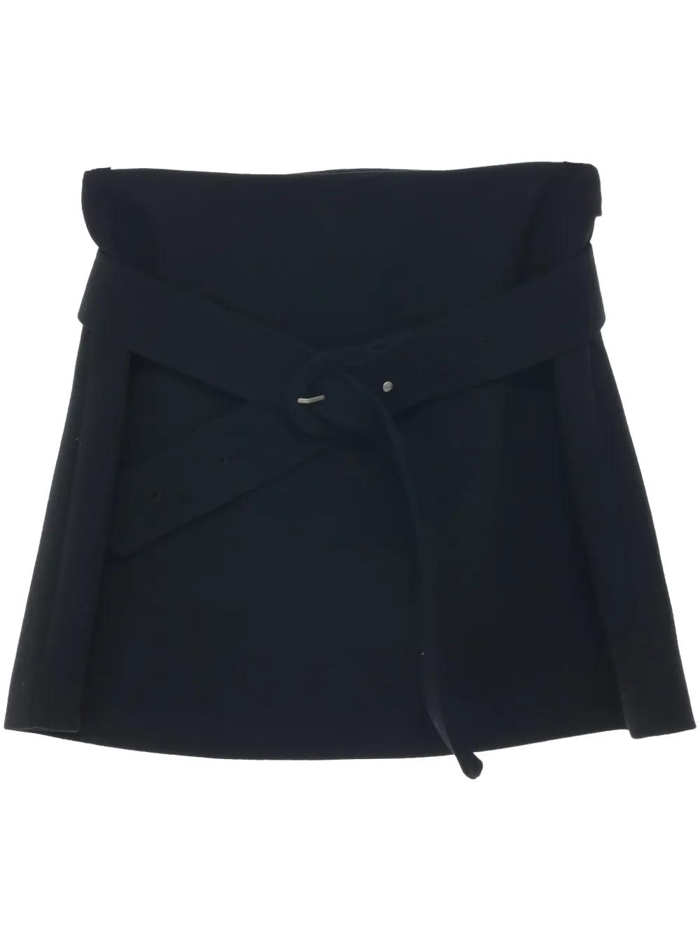 ミニスカート LOW CLASSIC : 25SS / UNBALANCE DRAPE MINI SKIRT (2COLORS) Low Classic Mini skirts for Women | Online Sale up to 60