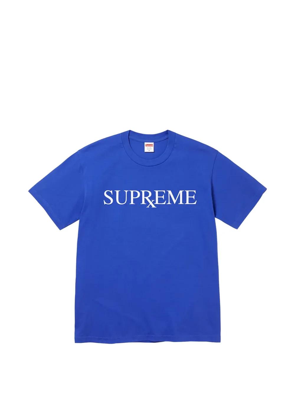 Supreme Logo T-Shirt in Blue for Men | Lyst