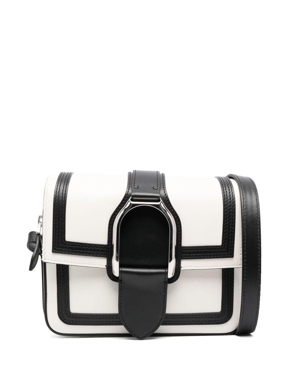 Ralph Lauren Collection Welington Leather Crossbody Bag in Black | Lyst