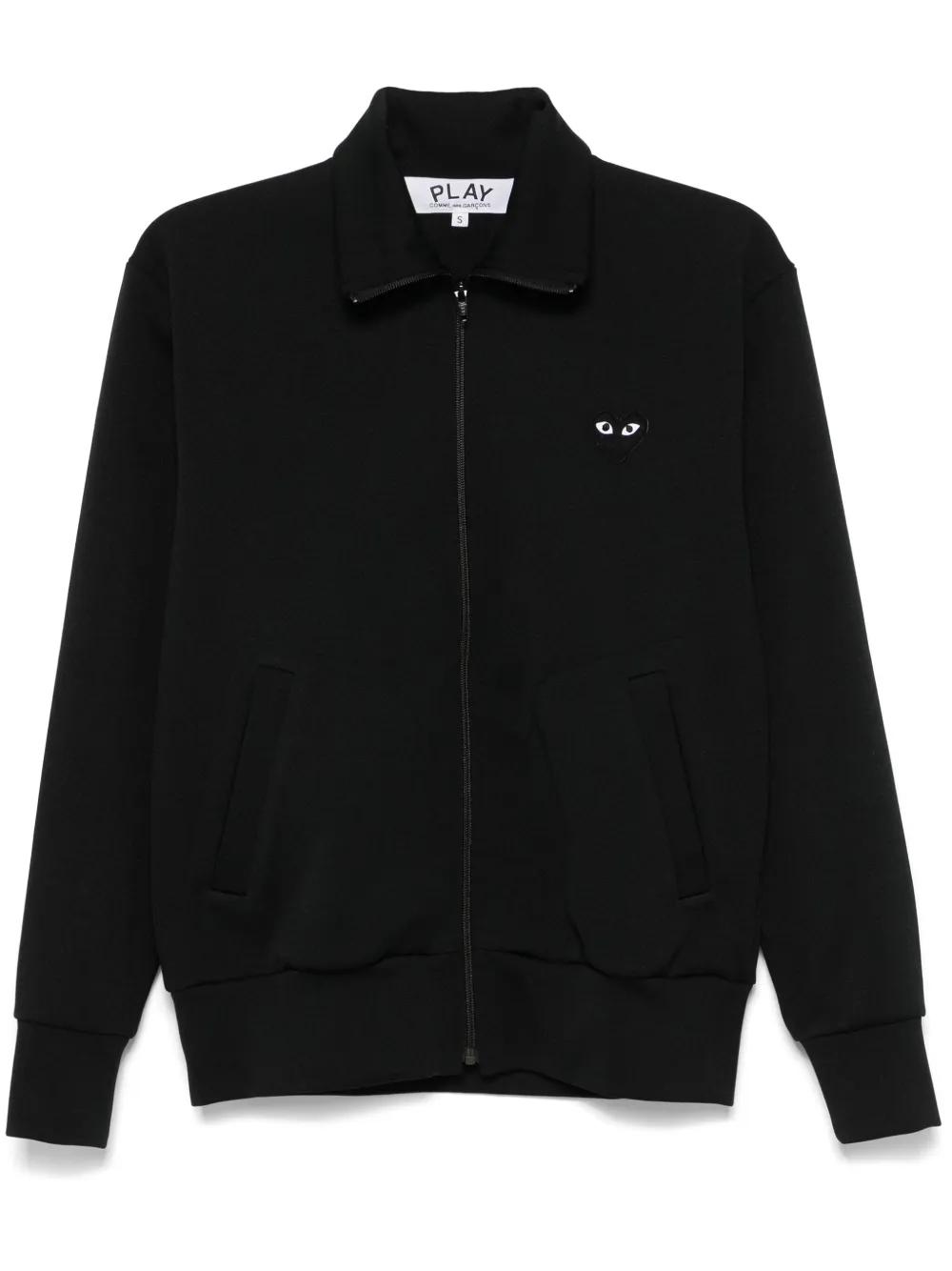 COMME DES GARÇONS PLAY ハートプリント トラックジャケット ブラック