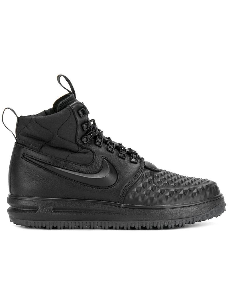 Nike Stud Effect Hi-top Sneakers in Black for Men | Lyst