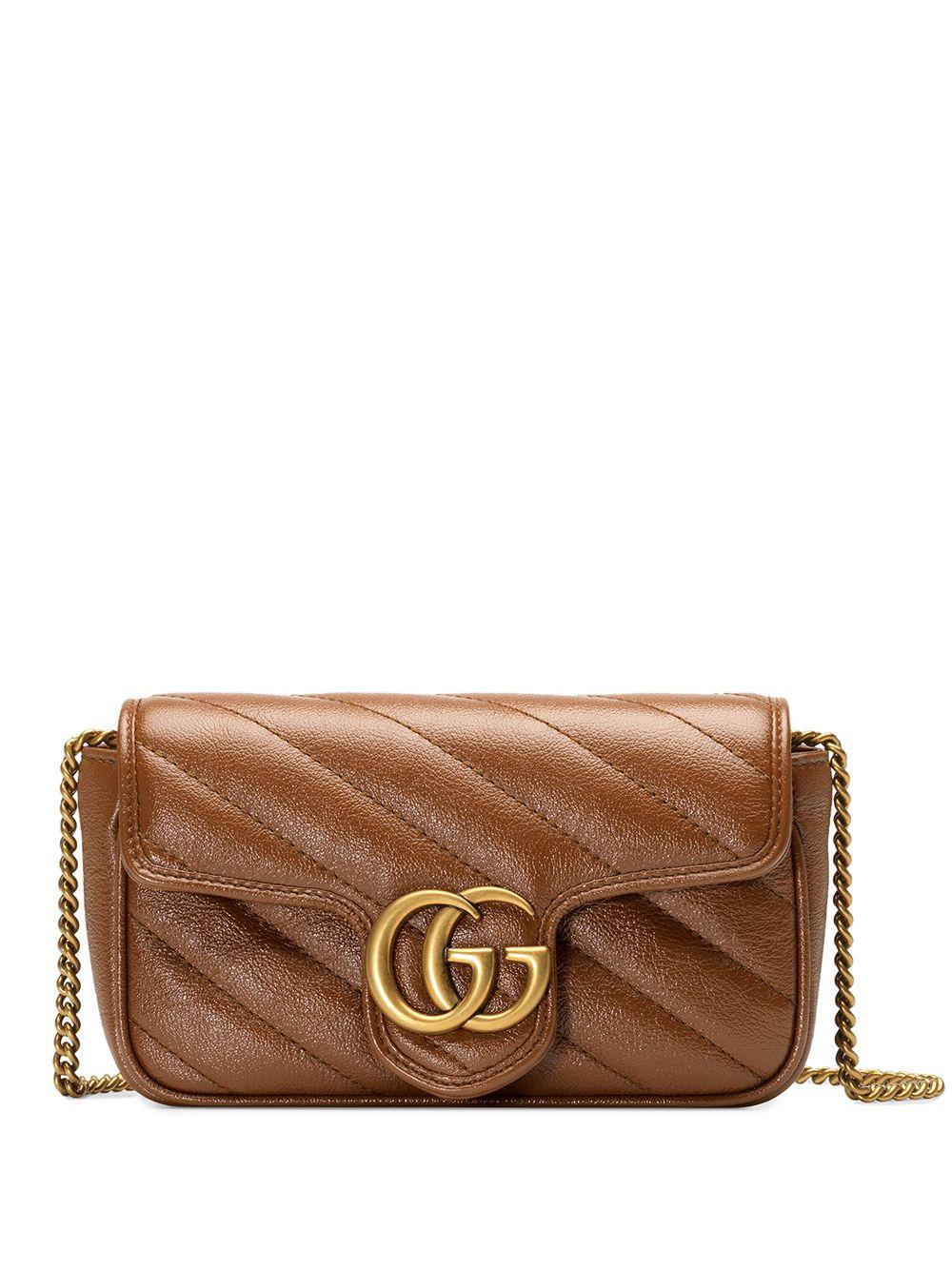 brown leather mini bag