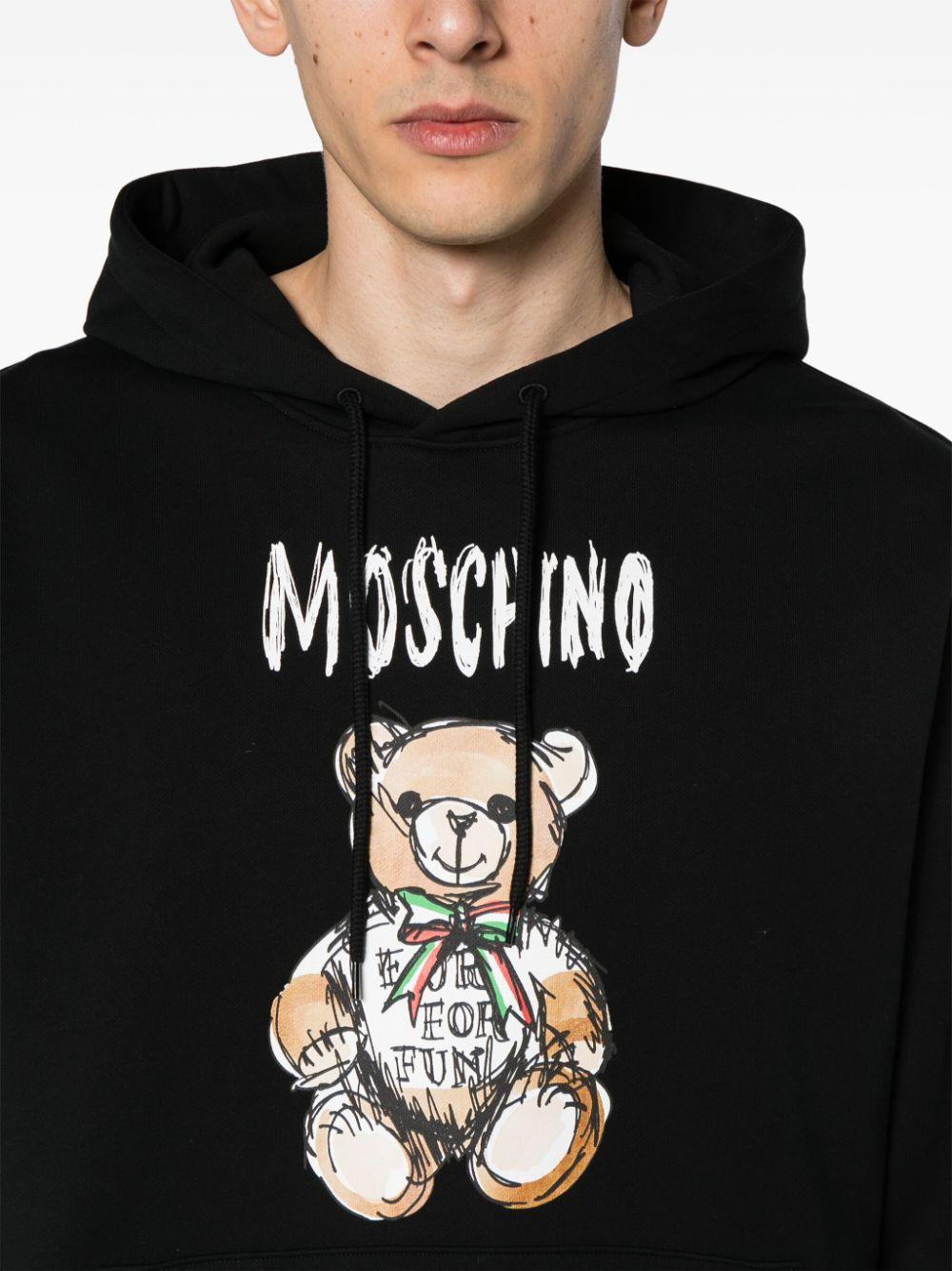 Moschino hoodie teddy bear hotsell