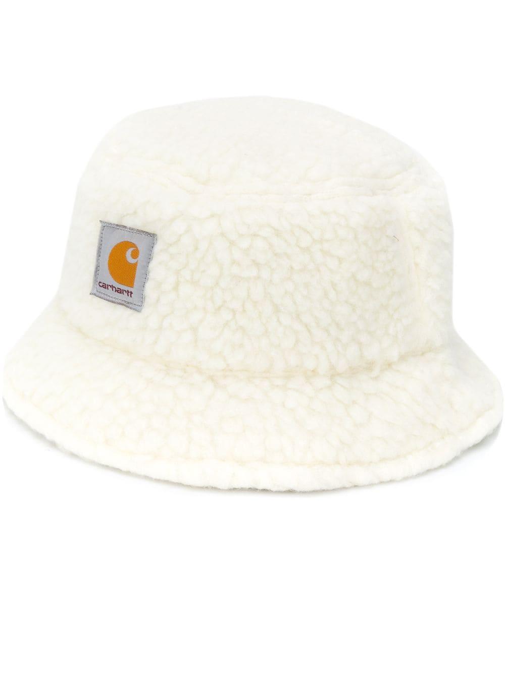 Carhartt WIP Shearling Bucket Hat in White | Lyst