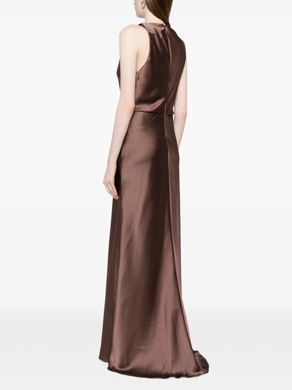 strapless open back dress Petal and Pup Women's Emma One Shoulder Midi Dress