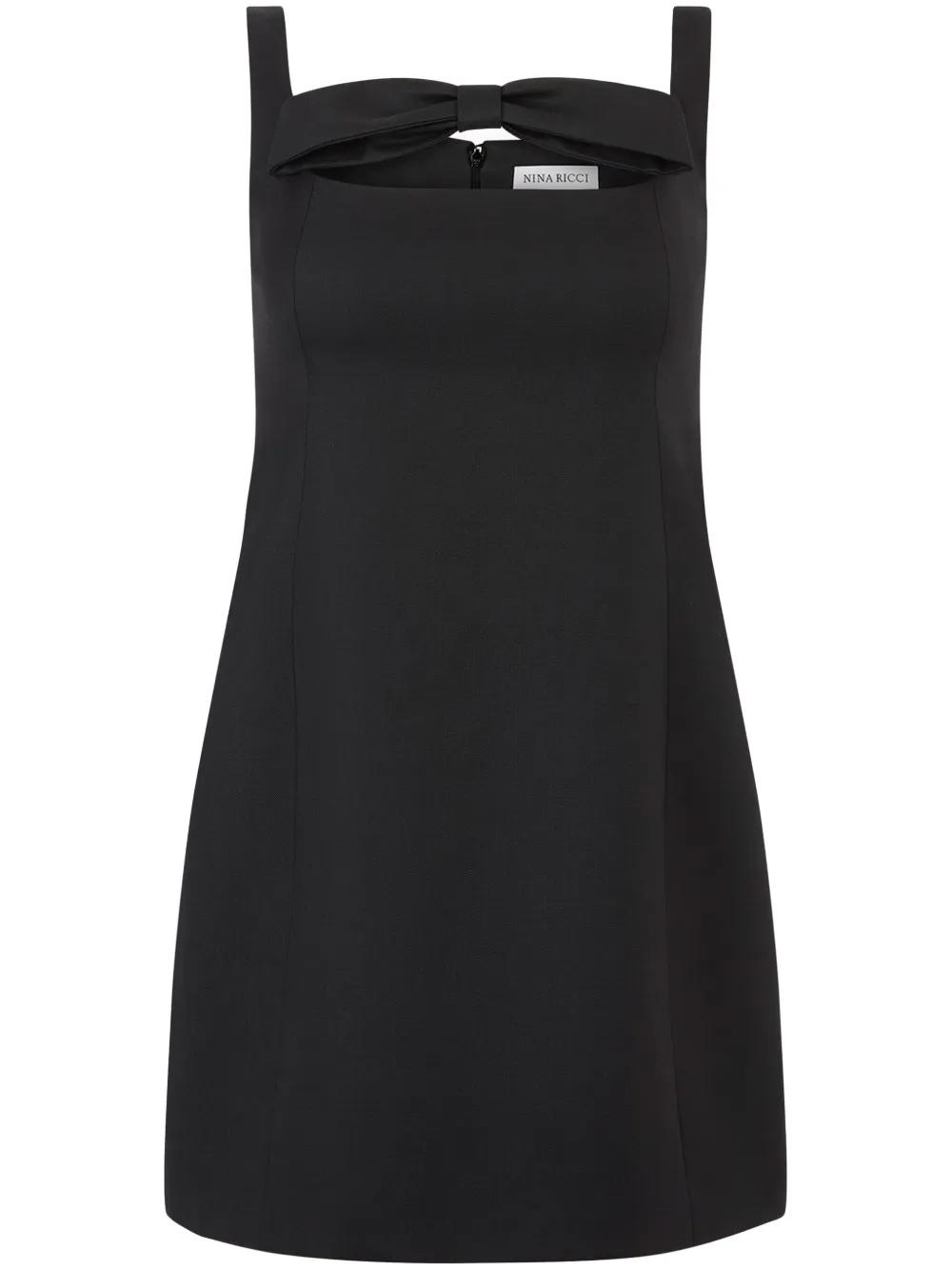 Nina Ricci>>ポルカドット ビスチェ ミニドレス Nina Ricci ポルカドット ミニドレス | ブラック | FARFETCH JP