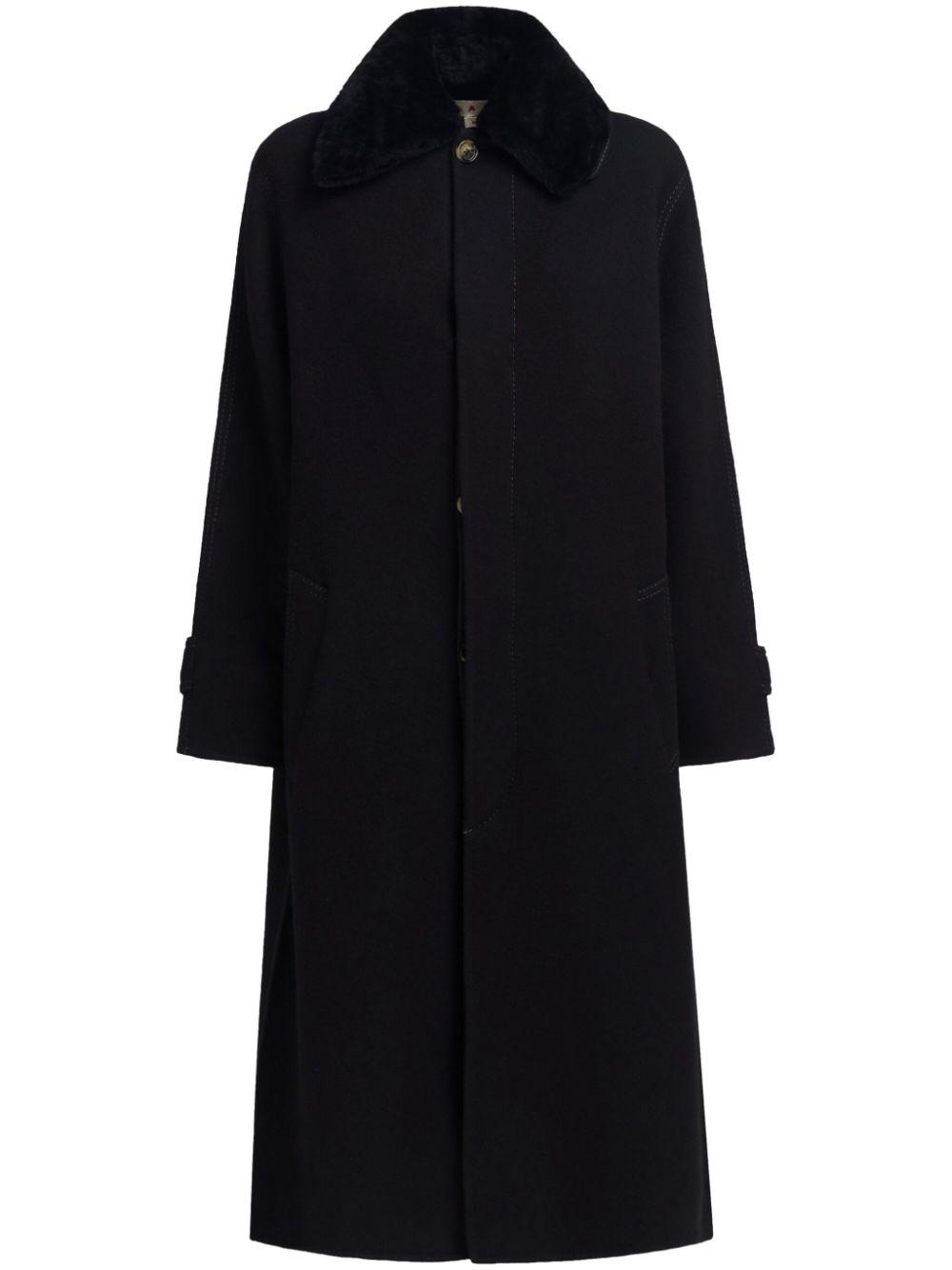 Marni レディース ブラック シングルコート コート