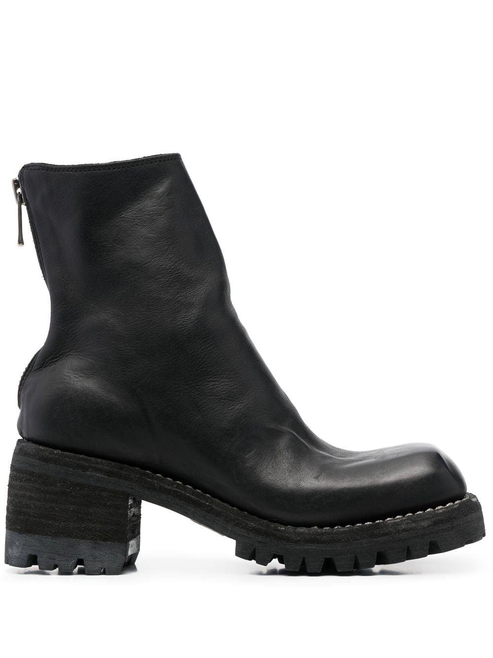Guidi Squaretoe Boots in Black Lyst