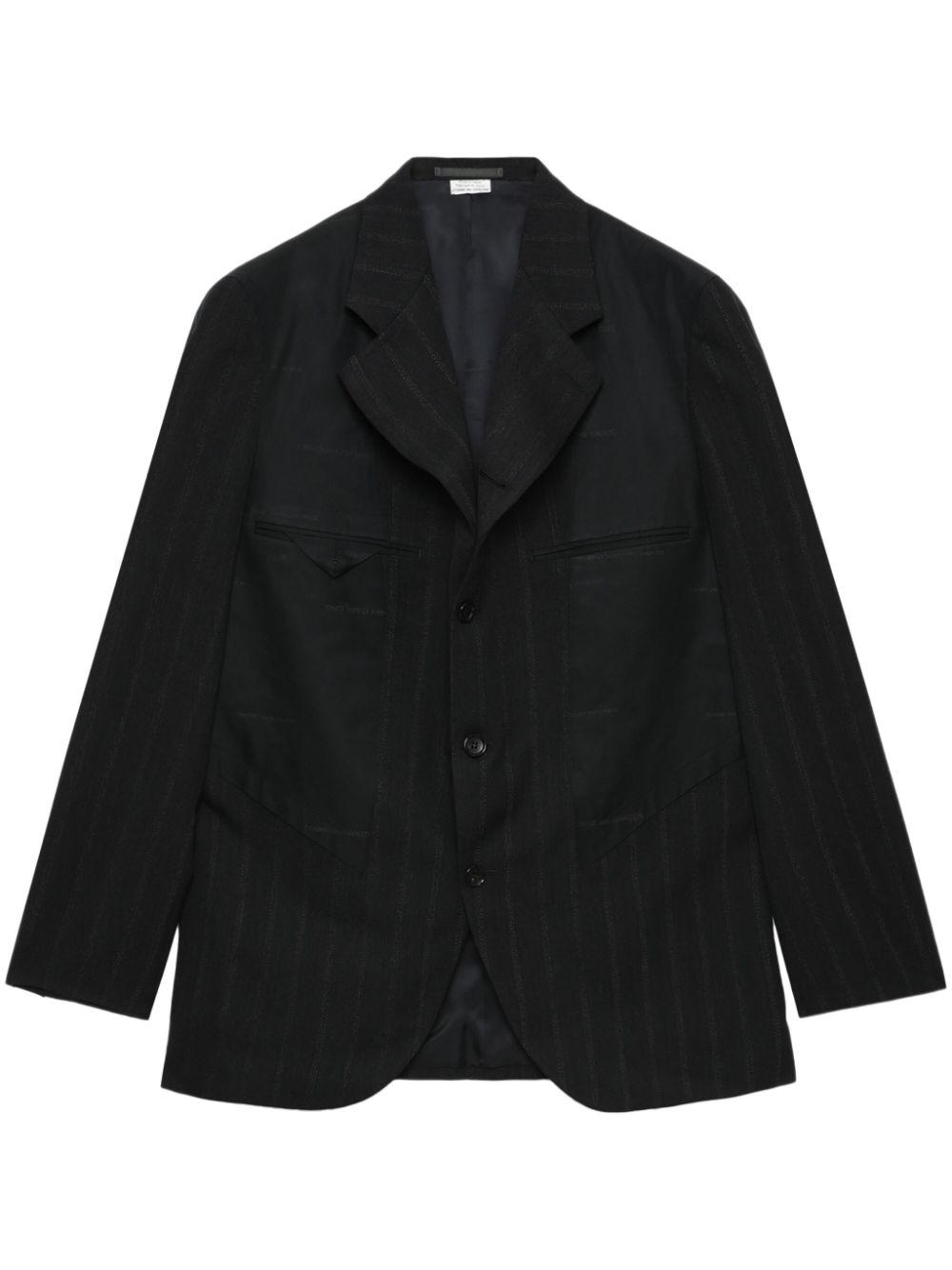 Comme des Garçons メンズ ブラック パネル ジャケット ジャケット