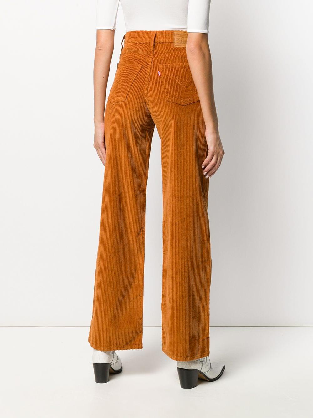 Pantalon évasé en velours côtelé Levi's en coloris Orange | Lyst