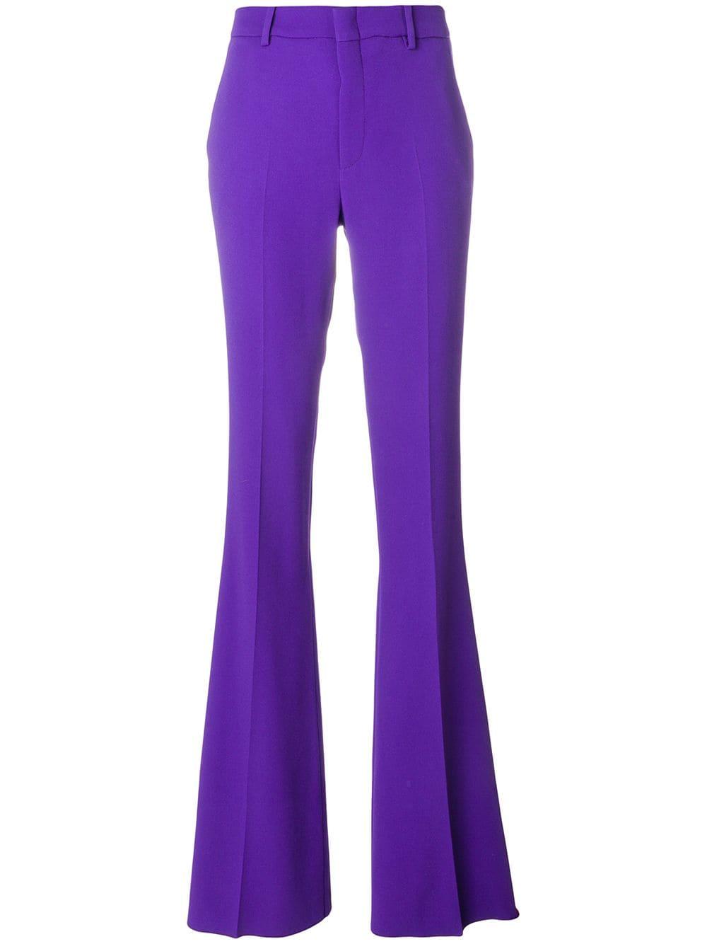 Gucci High-waisted Trousers in Purple | Lyst