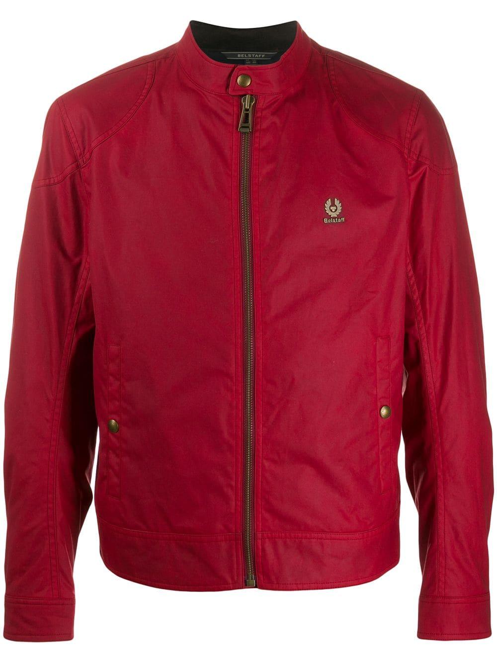 Belstaff Synthetic Kelland Zip Up Jacket in Red for Men | Lyst UK
