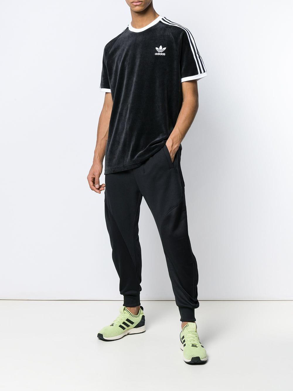 adidas Cozy Velvet T-shirt in Black for Men - Lyst
