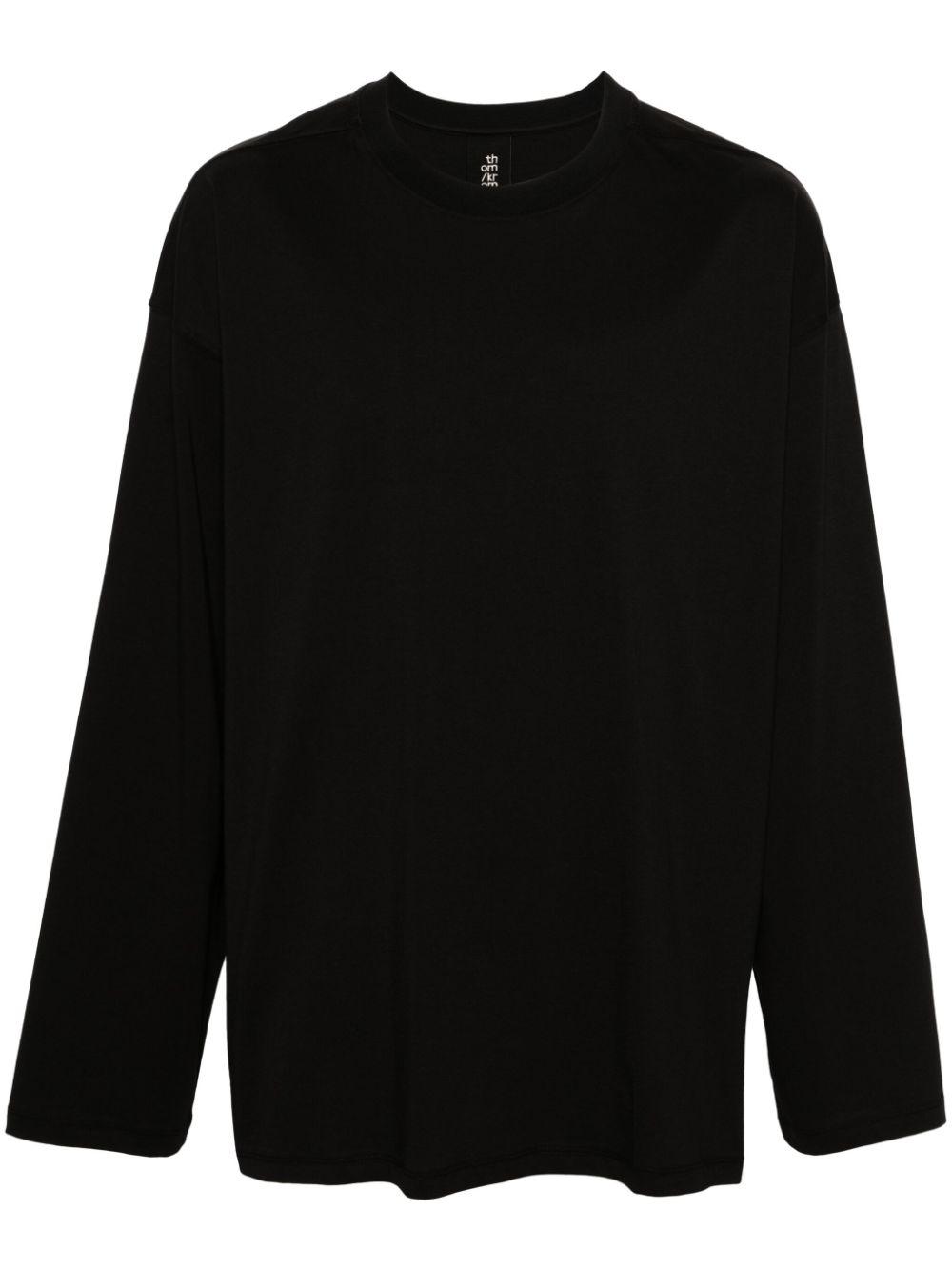 Long sleeve black t shirt clearance blank