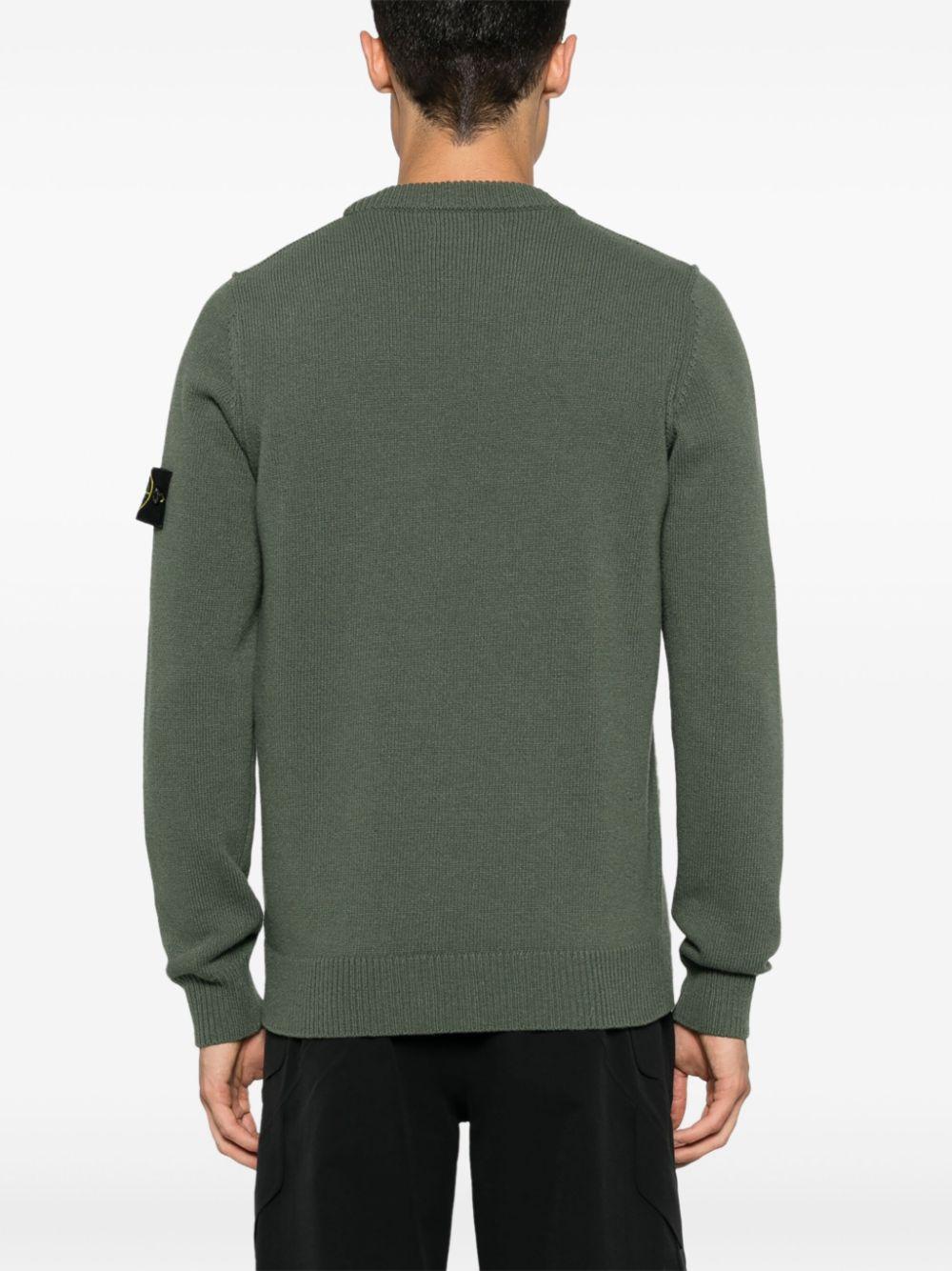 Stone Island メンズ グリーン コンパスバッジ セーター Stone Island メンズ グリーン コンパスバッジ セーター