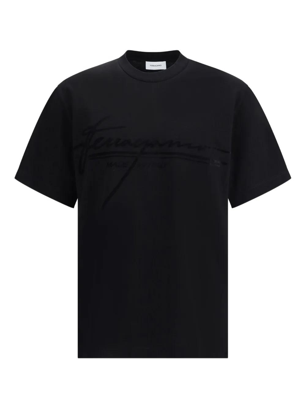 【関税込み】Ferragamo ブラック スポーティ Tシャツ 関税込み】Ferragamo ブラック スポーティ Tシャツ (FERRAGAMO/T