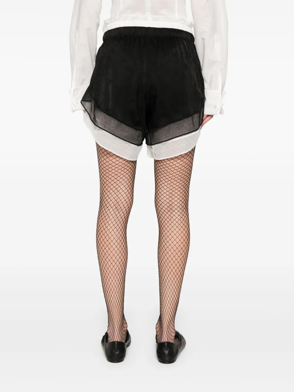 Ann Demeulemeester  ショートパンツ Ann Demeulemeester ベルベット ドローストリング ショート