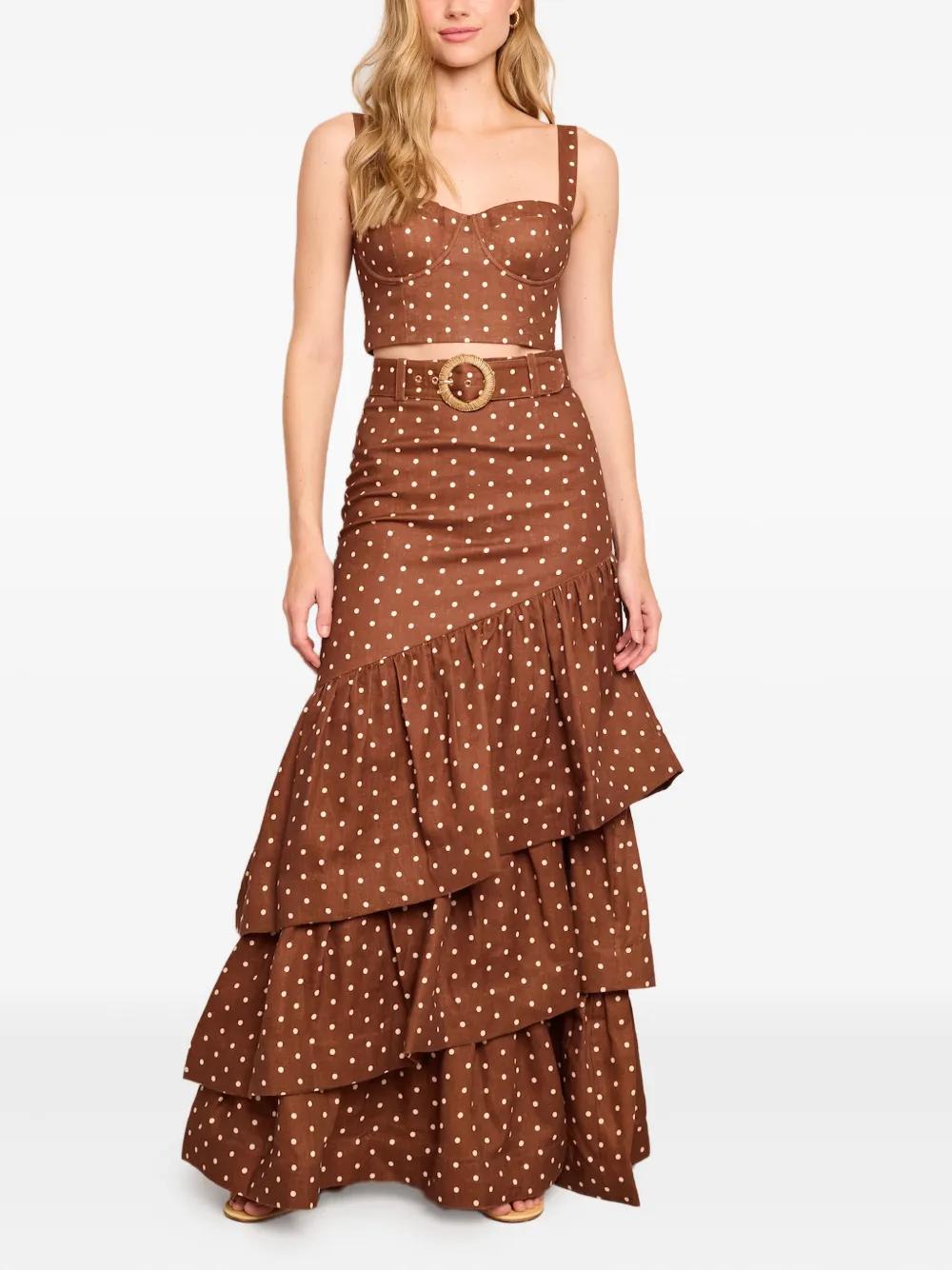 cara cara brown polka dot dress Posie Dress