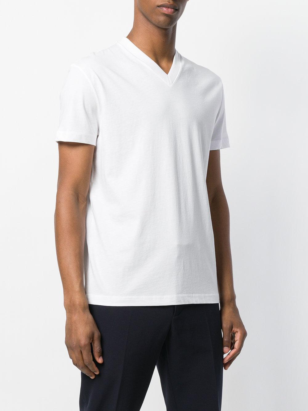 Prada Cotton V-neck T-shirt 3 Pack in White for Men - Lyst