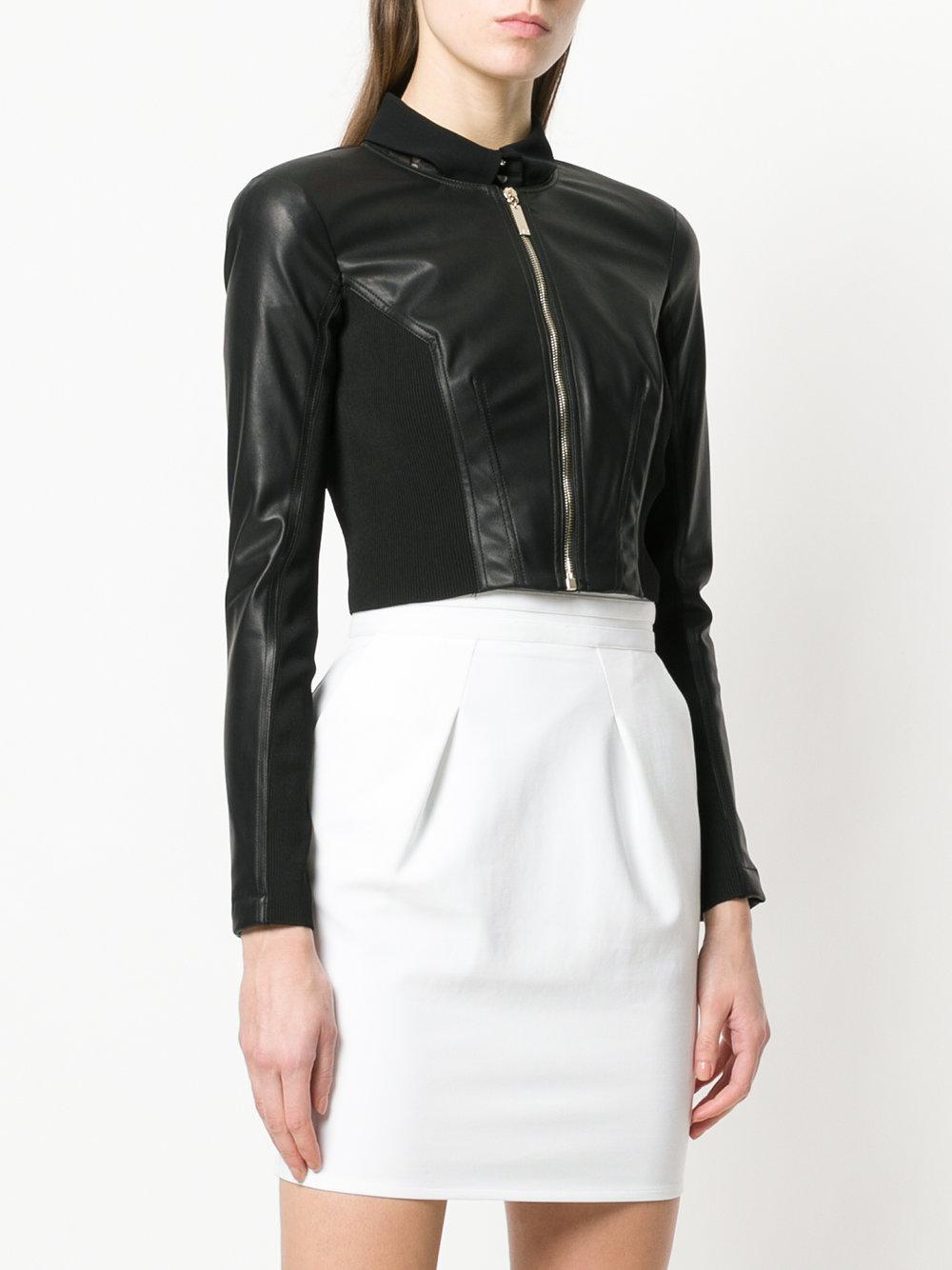 elisabetta franchi leather jacket