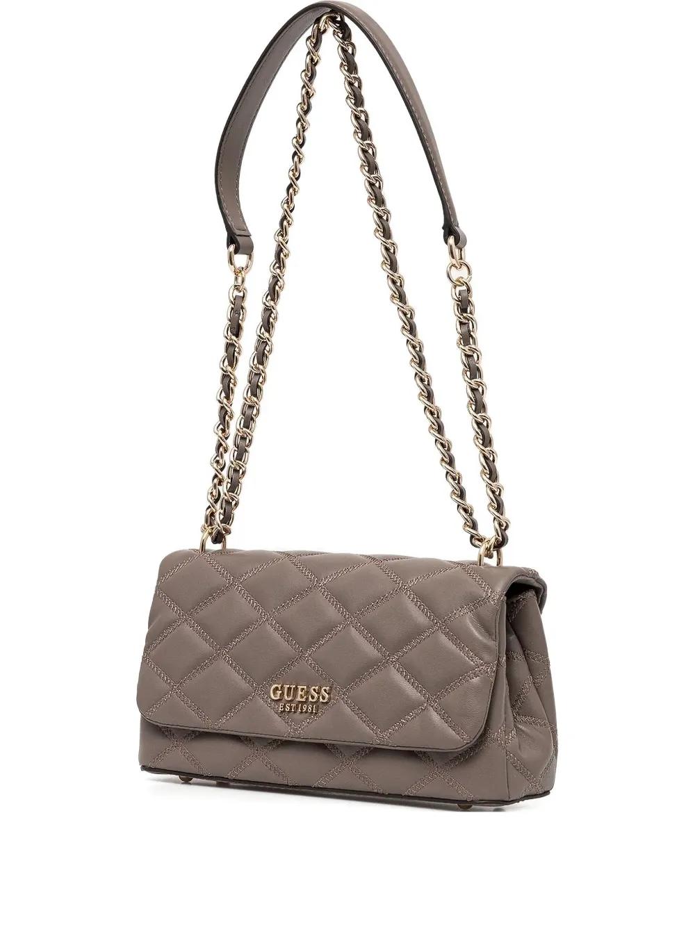 ショルダーバッグ・ポシェット Guess Tamsin TAMSIN Quilted Shoulder Bag HP1A3A28 GUESS Tamsin Top Zip Shoulder Bag, Off White: Handbags