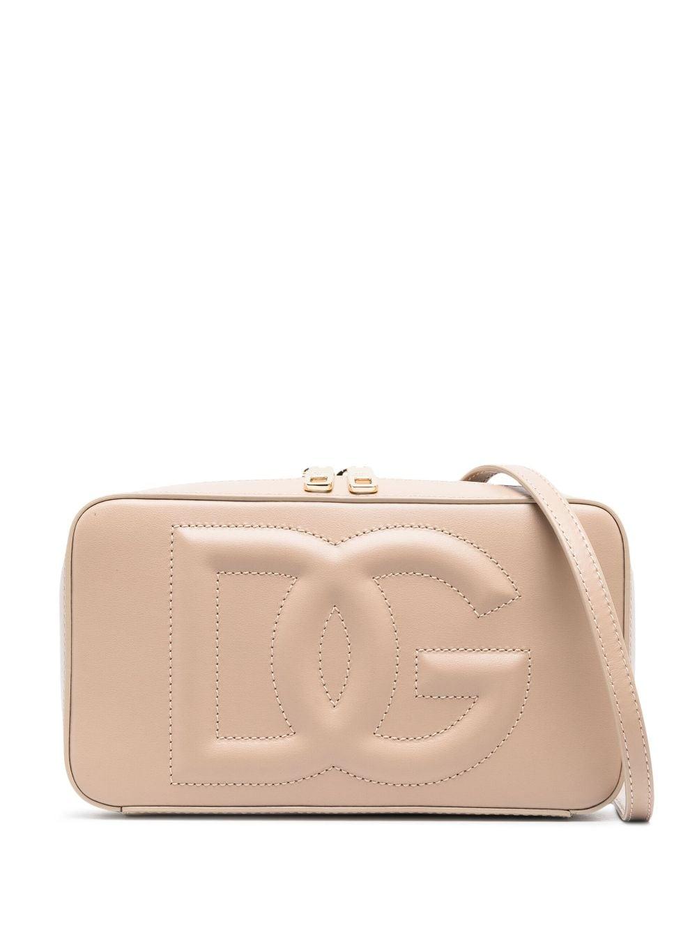 Dolce & Gabbana Small Dg Logo Camera Bag in Natural
