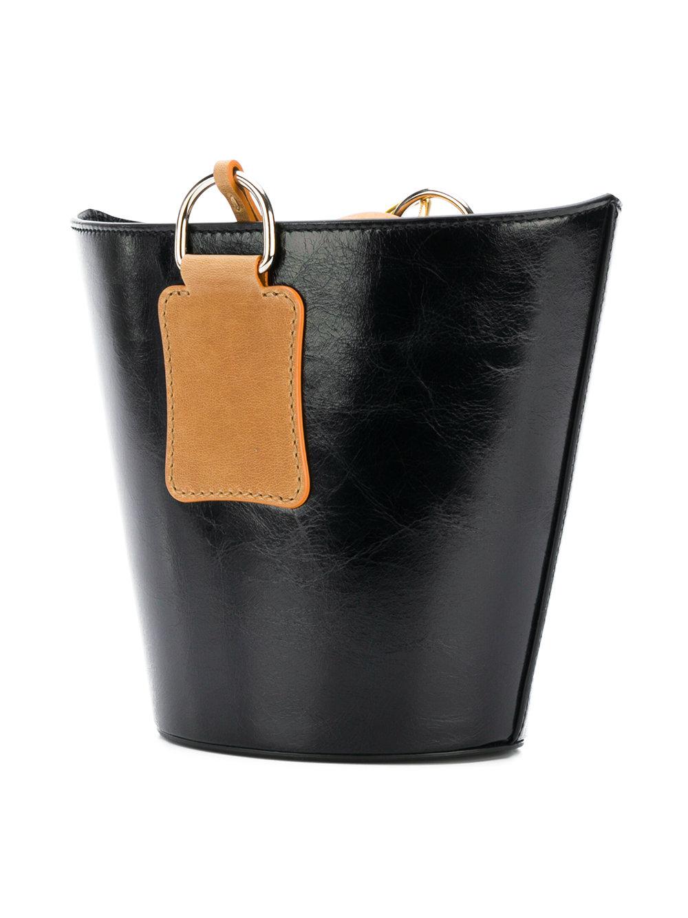 Jacquemus Leather Bucket Bag in Black - Lyst