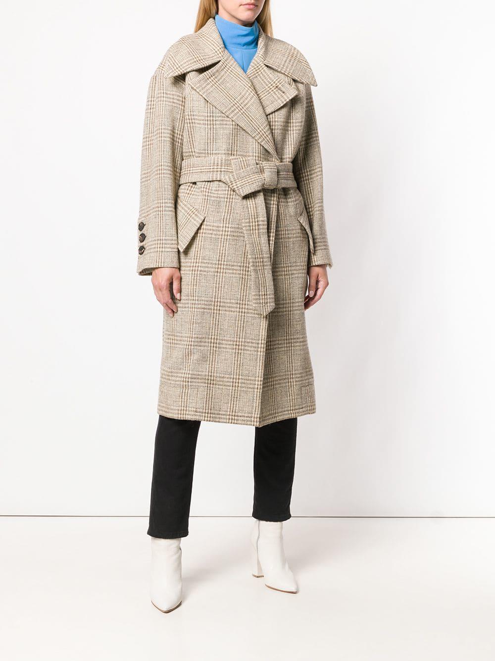 Vivienne Westwood Cotton Checkered Trench Coat in Pink Lyst