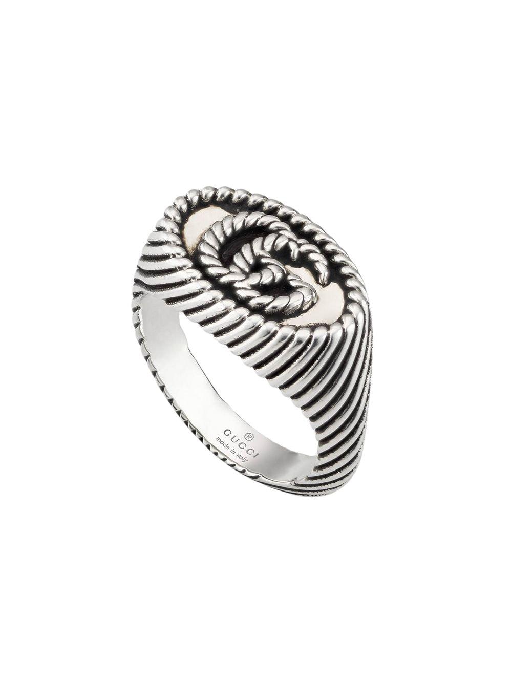 Gucci GG Marmont Sterling-silver Ring in Metallic for Men | Lyst