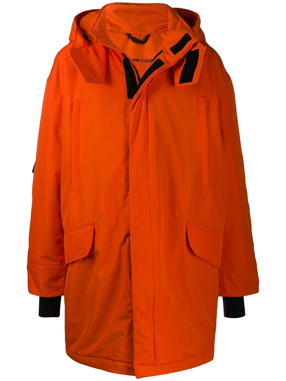 Raf Simons X Templa Oversized Ski Jacket in Orange for Men - Lyst