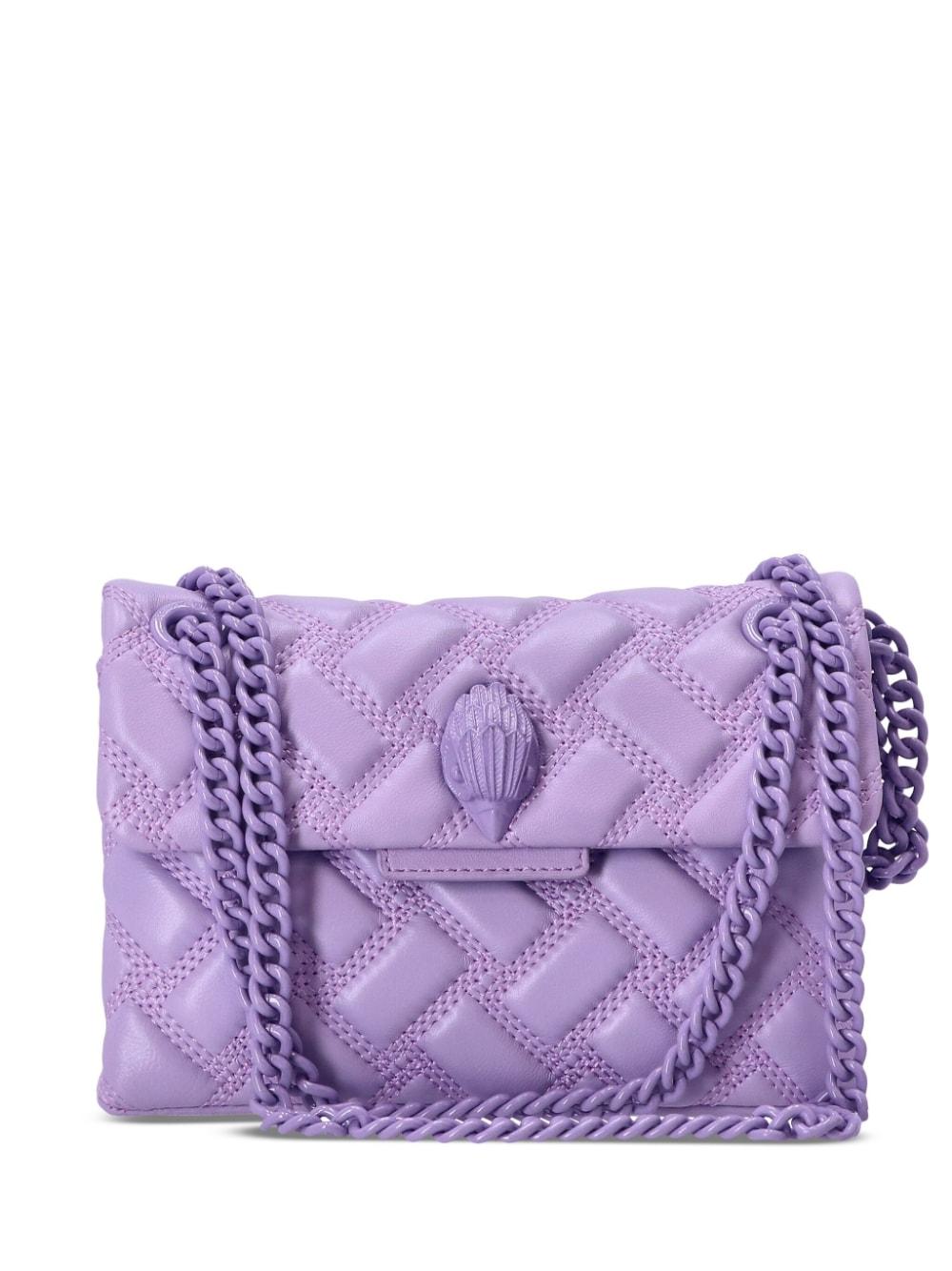 Kurt Geiger Quilted Mini Kensington Bag in Purple | Lyst