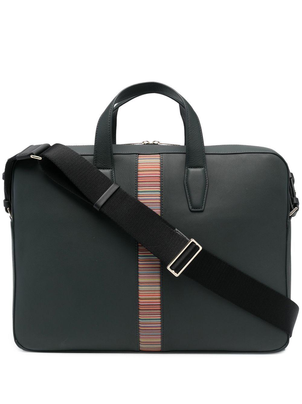 Paul Smith Signature Stripe Laptop Bag in Green for Men | Lyst