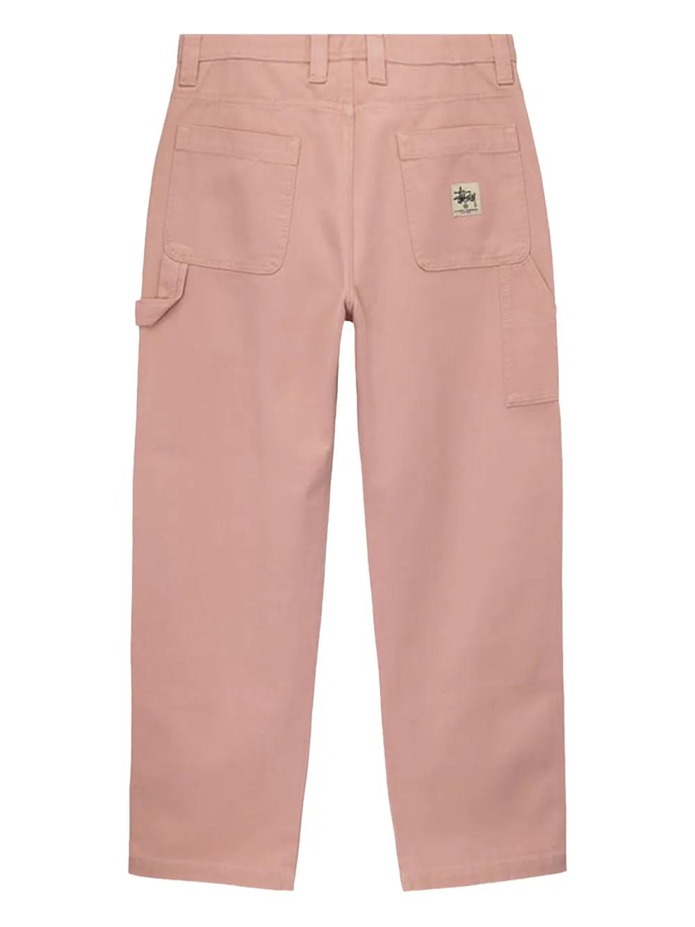 stussy WORK PANT CANVAS 32 ダブルニー ピンク Canvas Work