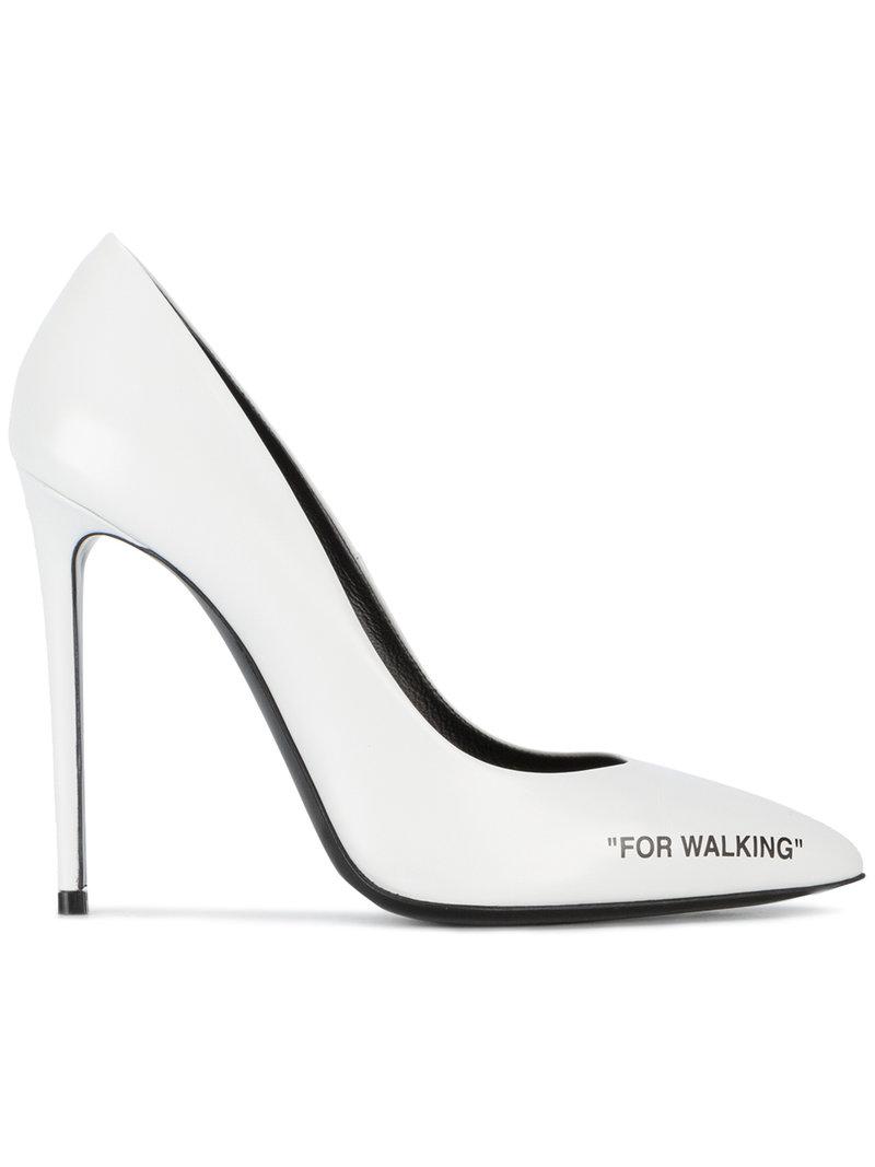 Off White c o Virgil Abloh White For Walking Pumps Lyst Canada