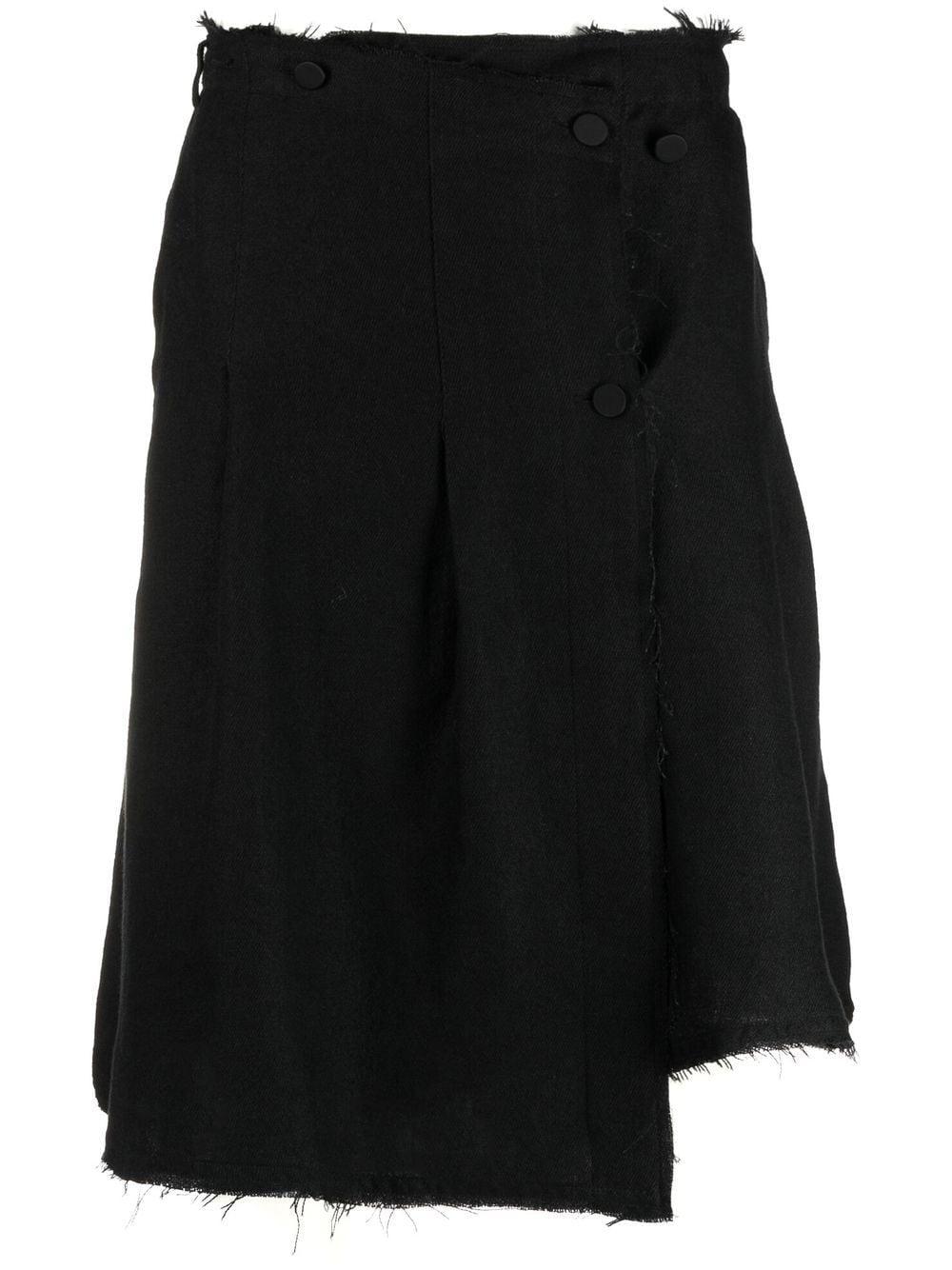 Our Legacy Pleated Wrap Skirt in Black for Men | Lyst