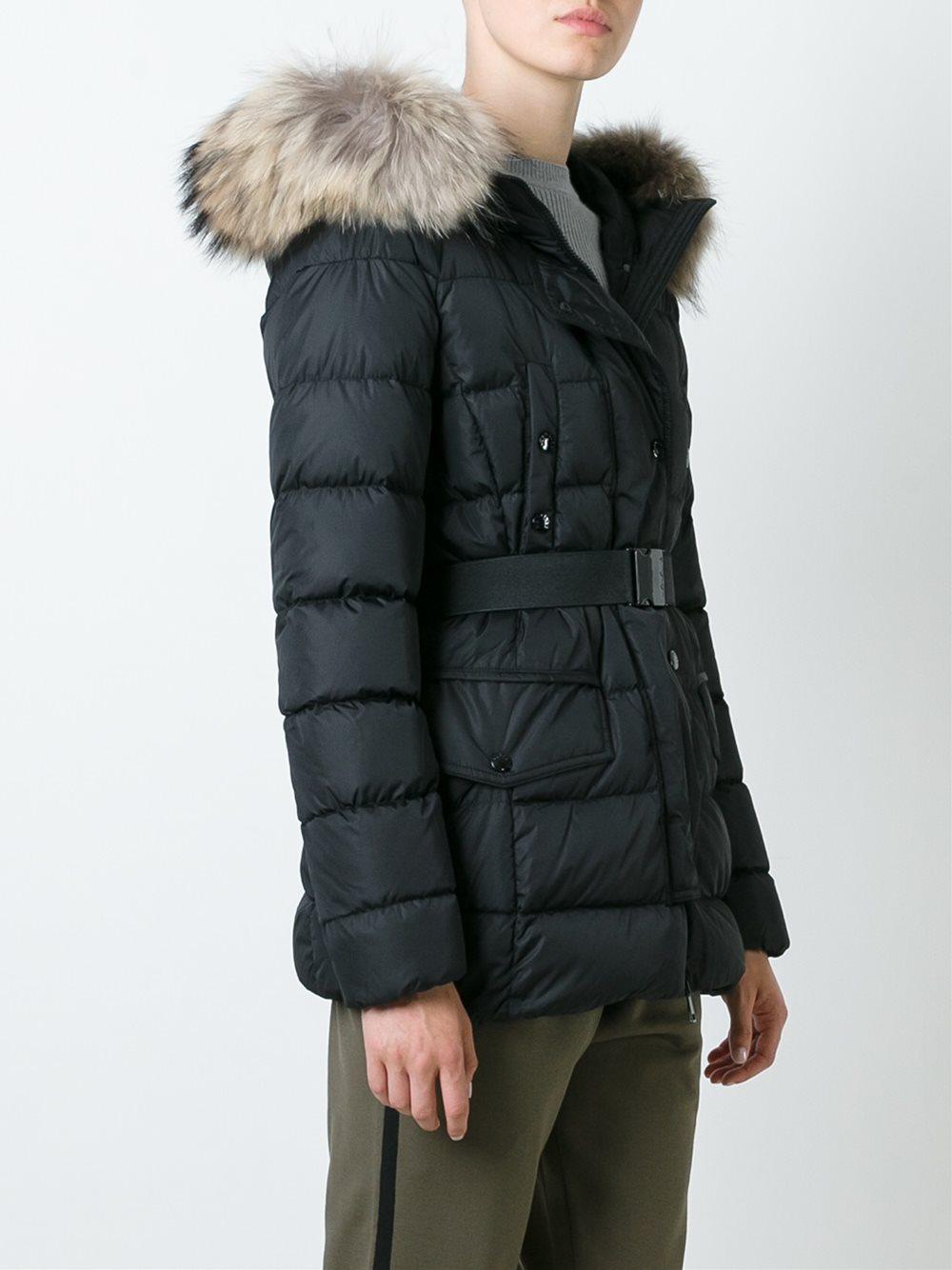 Moncler Clio Fur-trimmed Quilted-down 